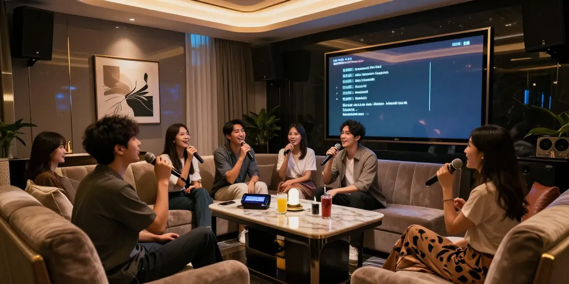 강남유앤미의 세련된 실내 공간에서 친구들과 즐거운 시간 보내는 모습