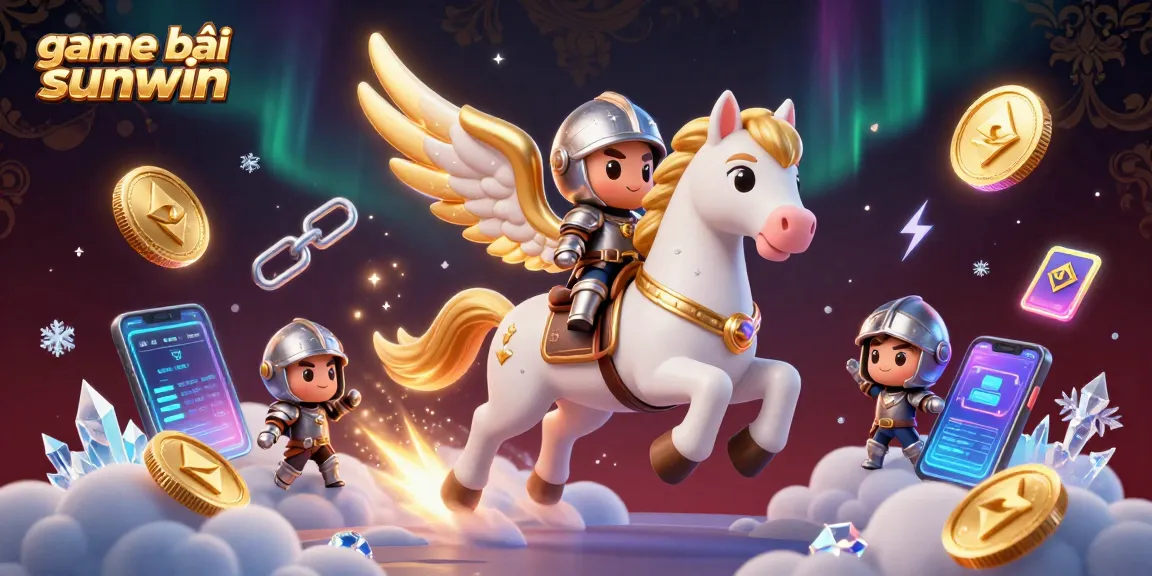 Experience game bài sunwin with thrilling 3D illustrated casino elements and vibrant digital effects.