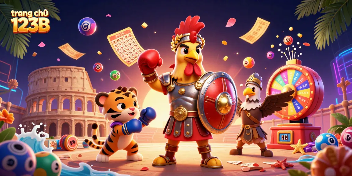 Engage with the vibrant gameplay at trang chủ 123B featuring energetic characters and dynamic game elements.