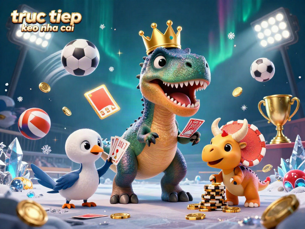 Experience dynamic truc tiep keo nha cai action with vibrant characters and game elements in an engaging casino scene.
